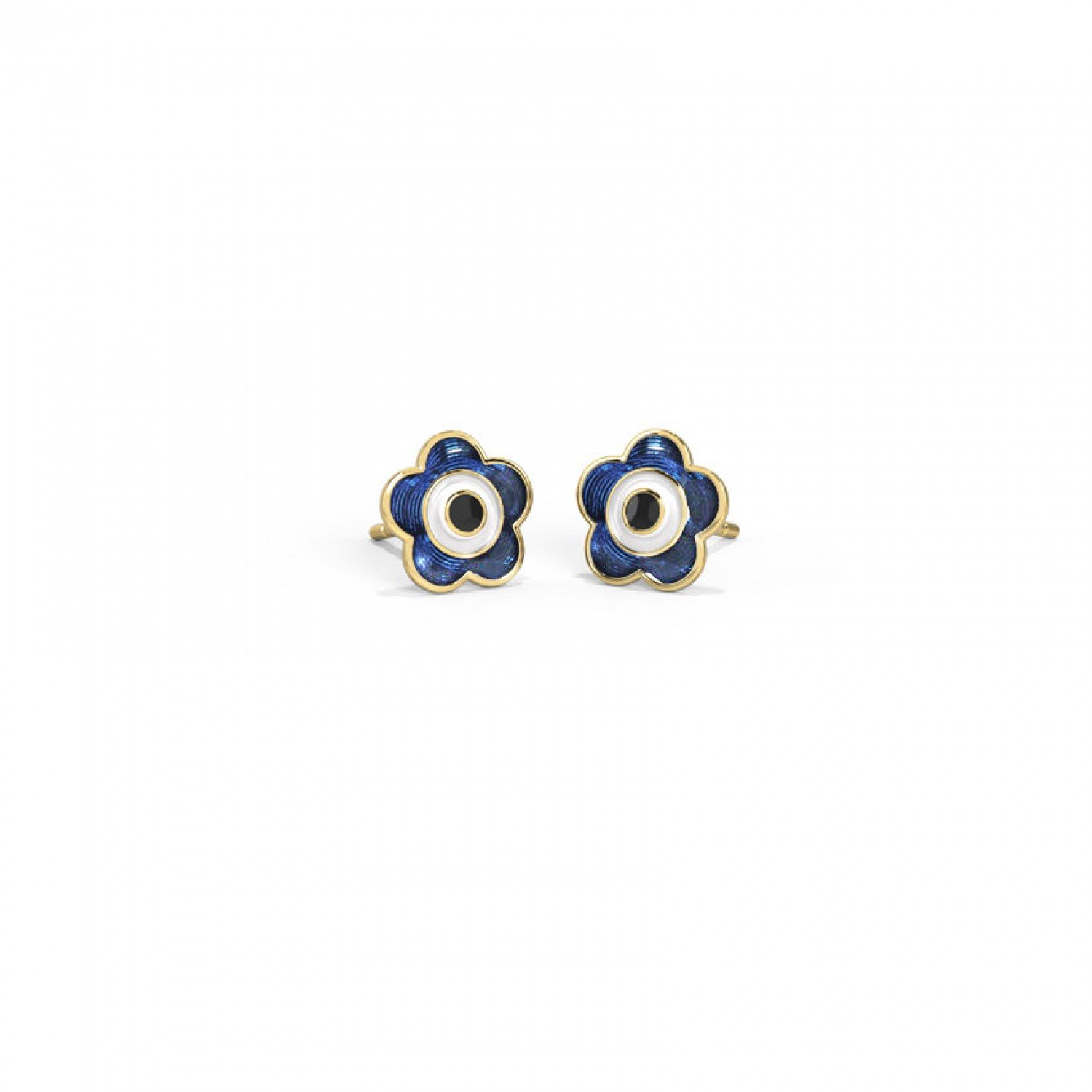 Guardian Evil Eye Gold Stud Earrings Guardian Evil Eye Gold Stud Earrings