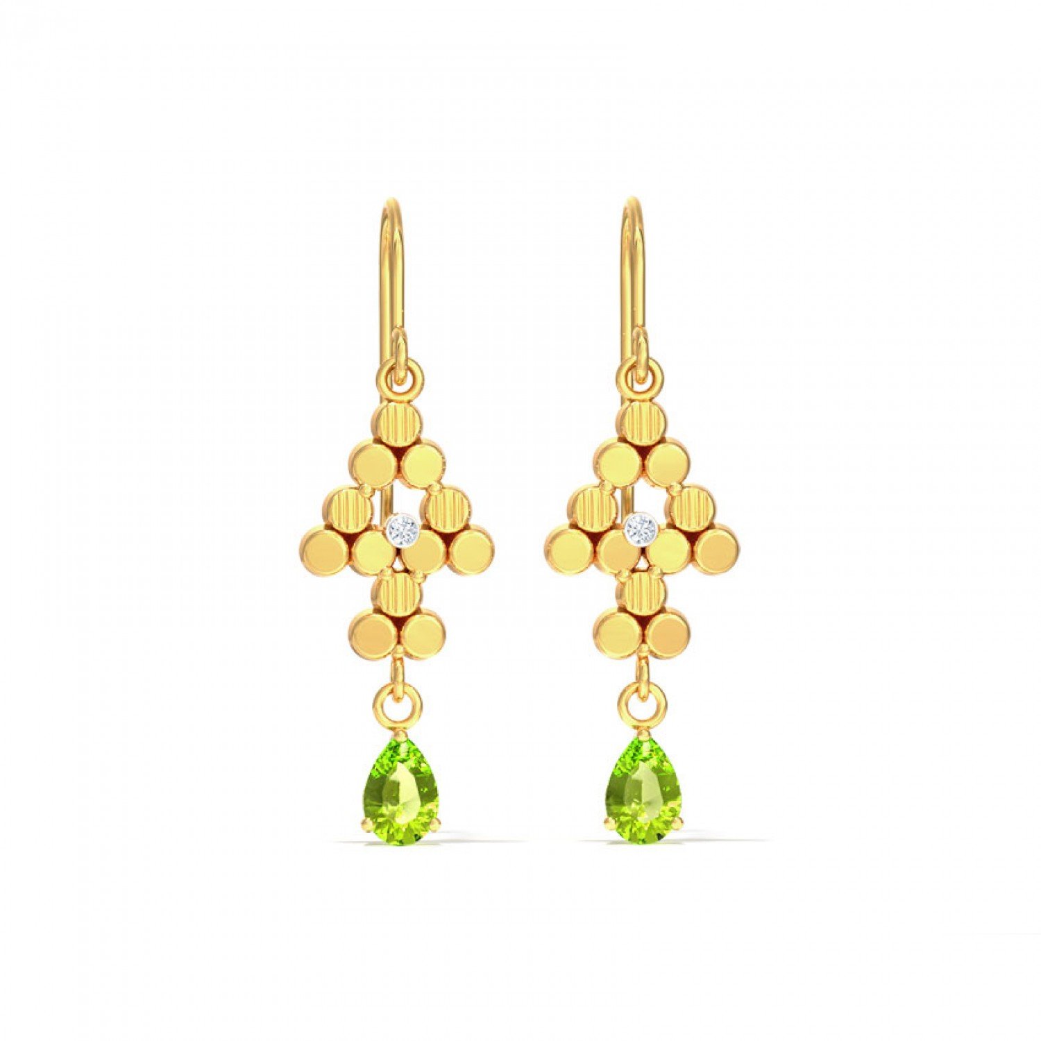 Regal Gemstone Drop Earrings