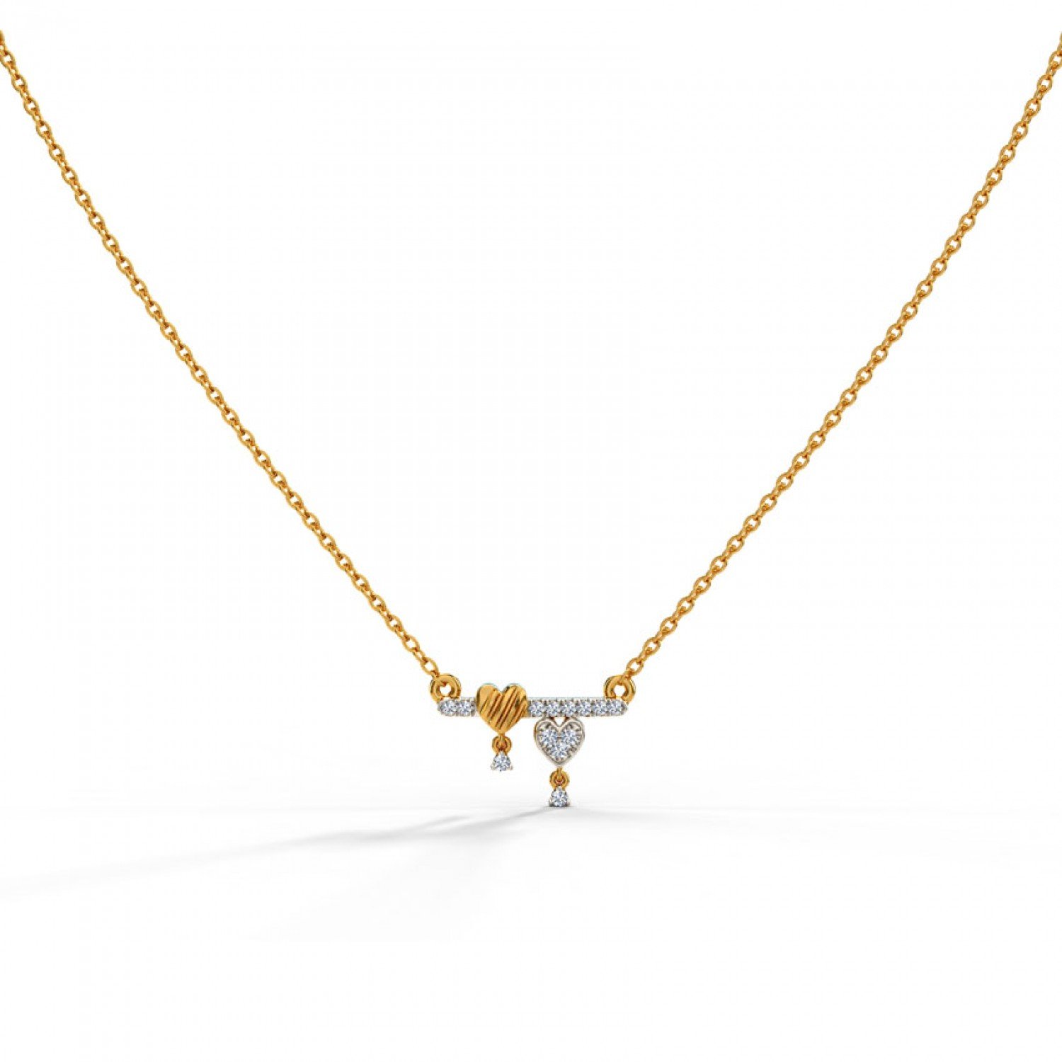 Oracle Hearts Diamond Necklace