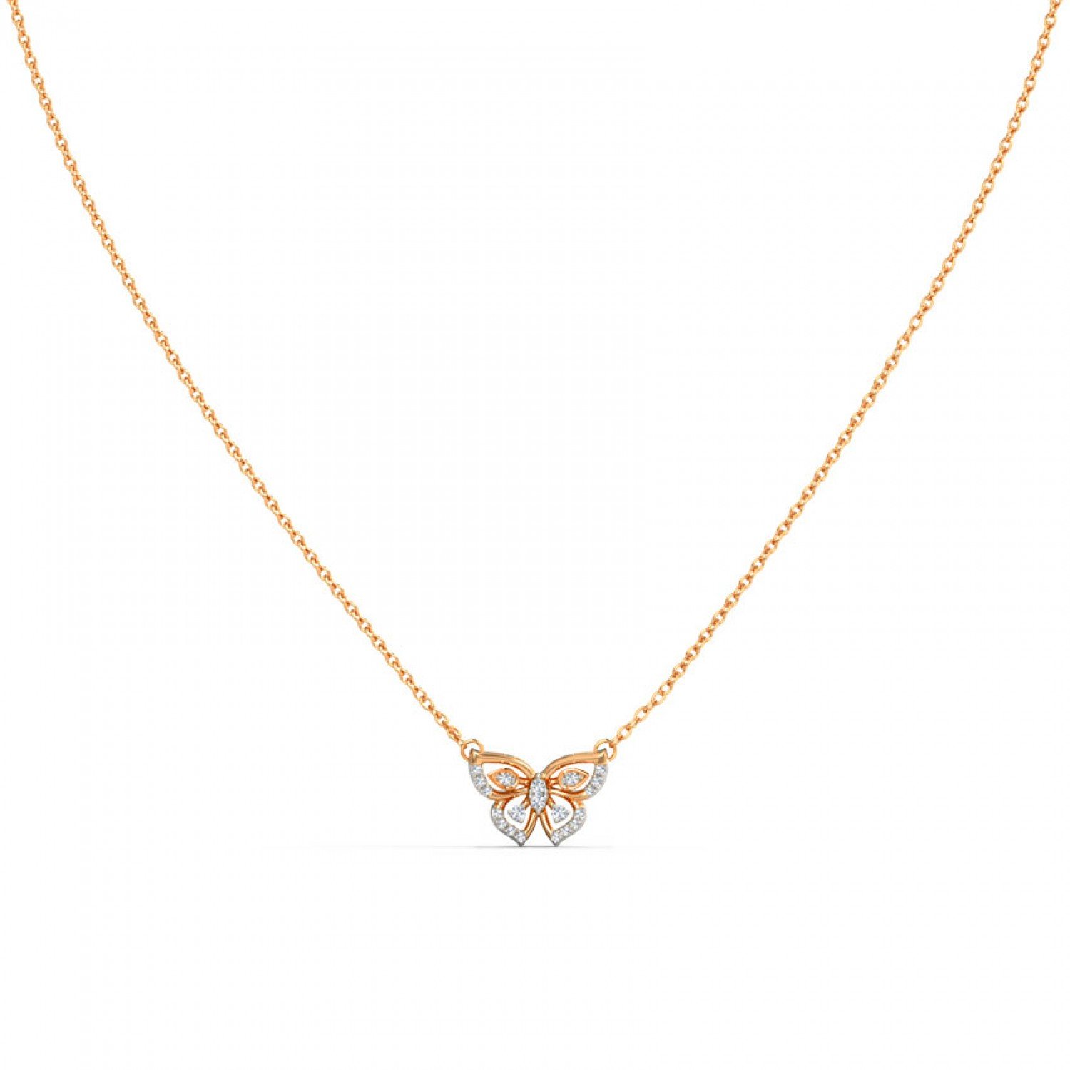 Juxtapose Papillon Diamond Necklace
