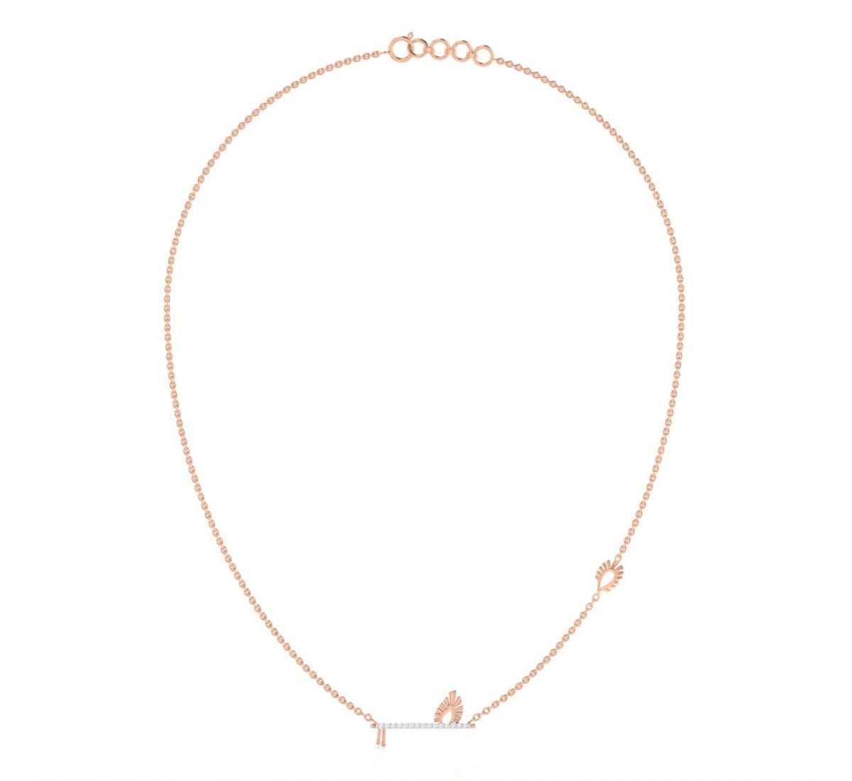 Diamond Krishna Flute Necklace