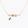 Gemstone Krishna Bansuri Necklace