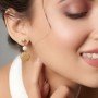 Elowen Cutout Pearl Drop Earrings