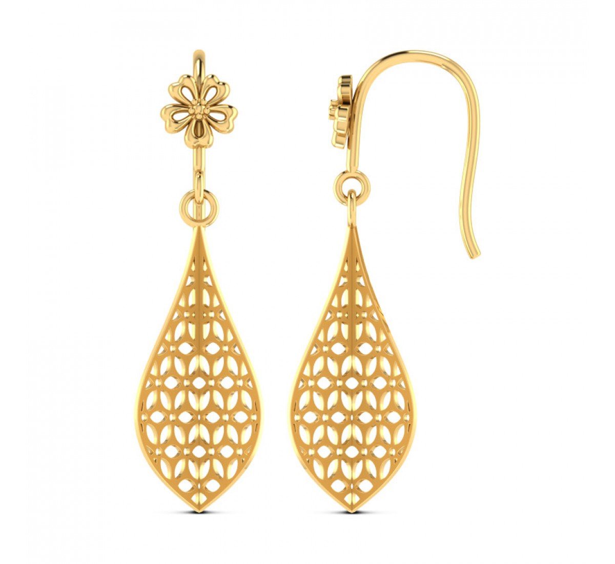 Draven Drop Gold Earrings