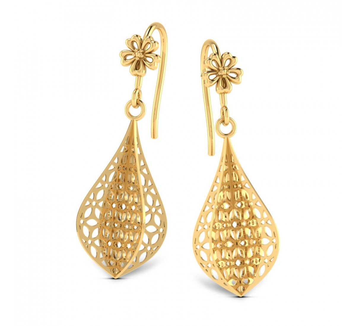 Draven Drop Gold Earrings