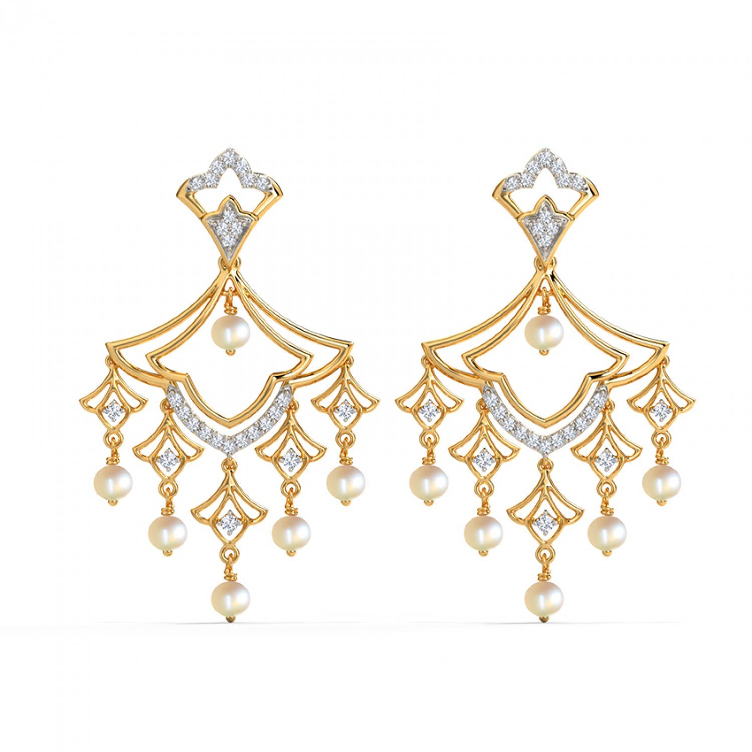 Zorina Gemstone Chand Bali