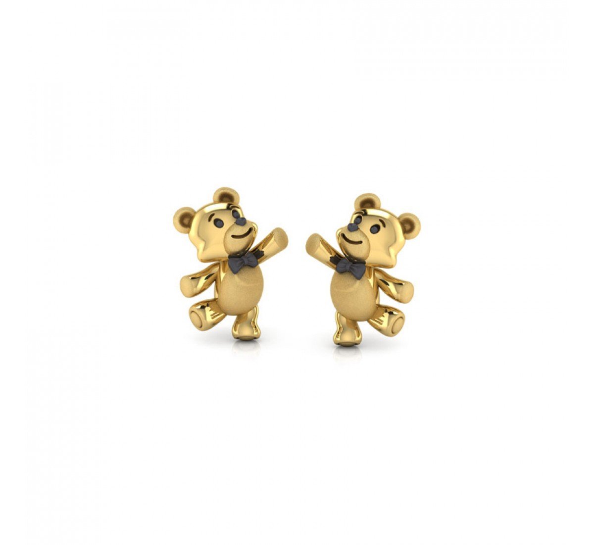 Teddy Kids Gold Earrings