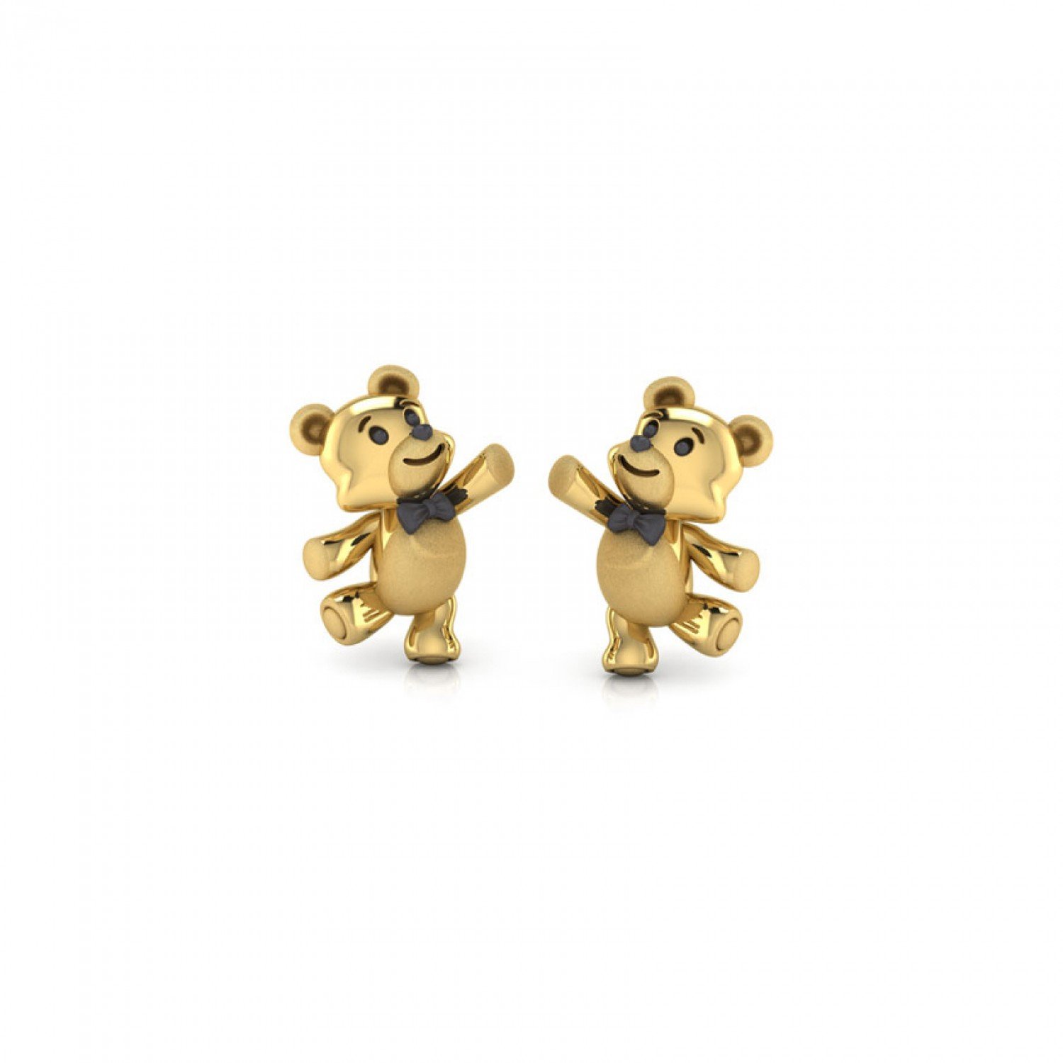 Teddy Kids Gold Earrings