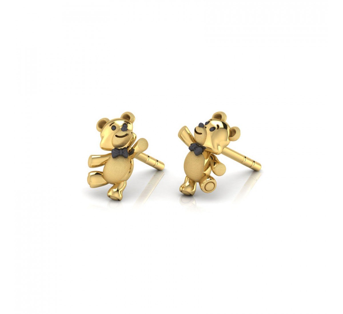 Teddy Kids Gold Earrings