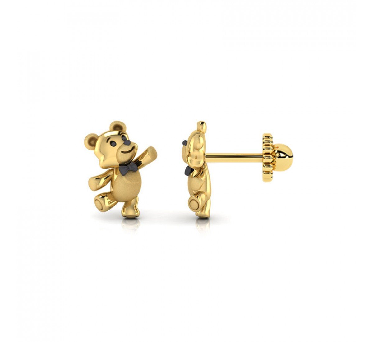 Teddy Kids Gold Earrings
