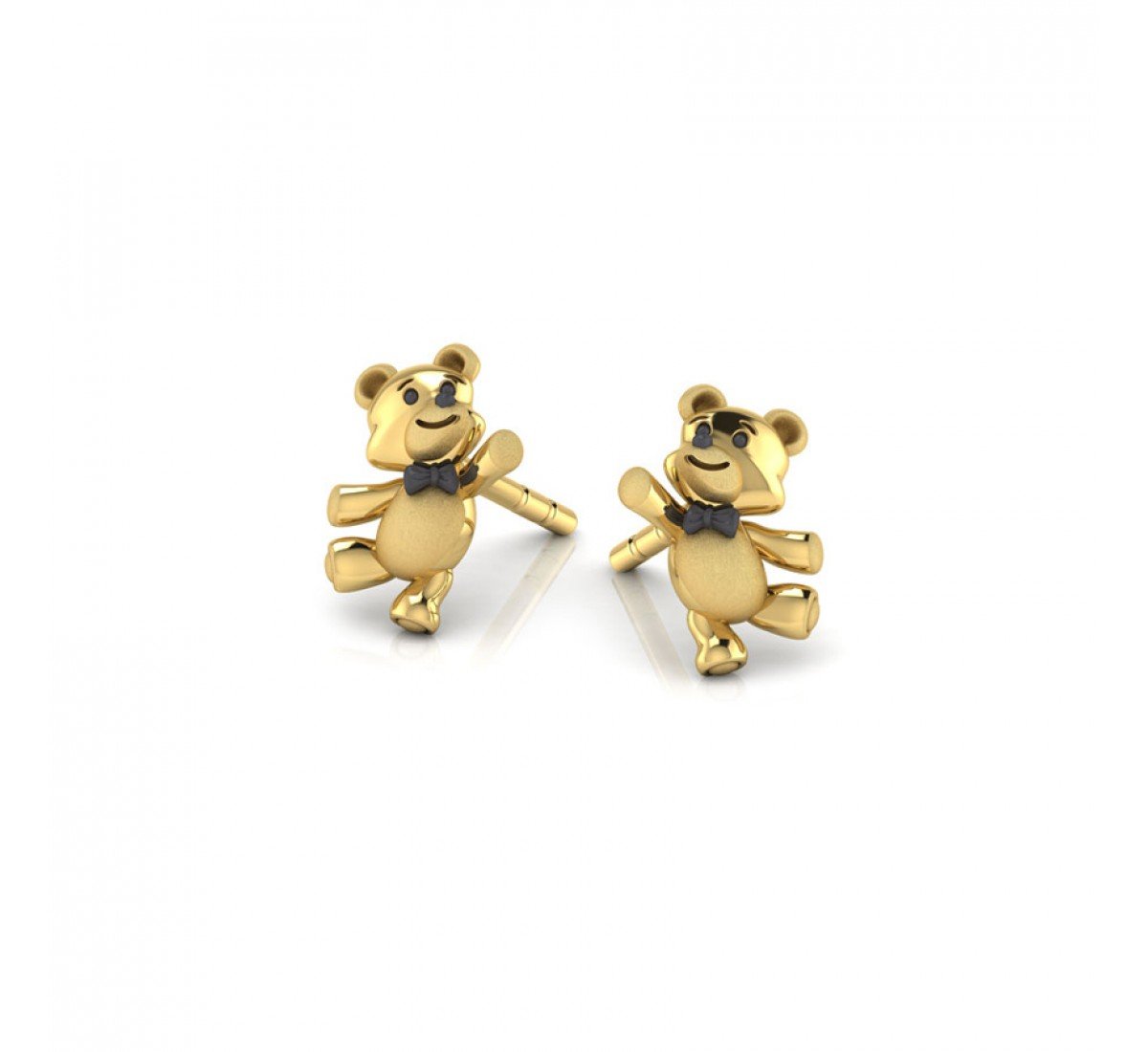 Teddy Kids Gold Earrings