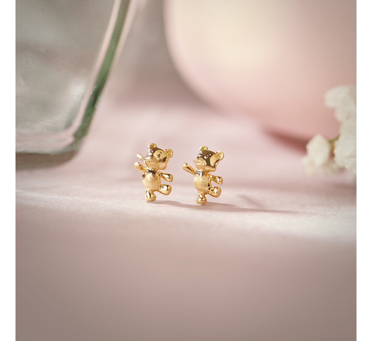 Teddy Kids Gold Earrings