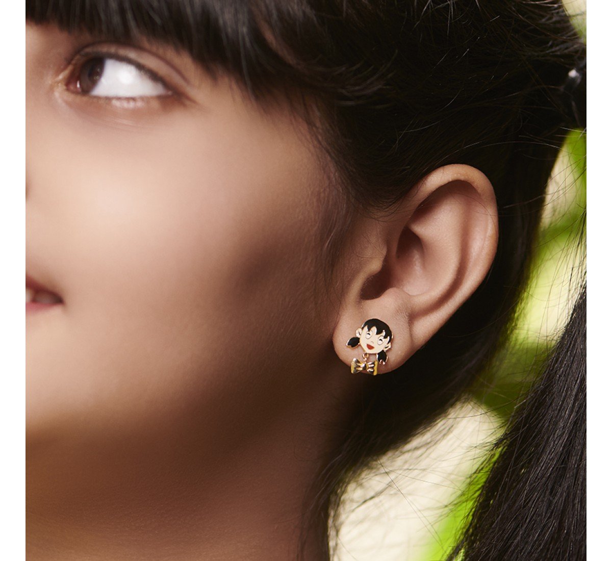 Shizuka Kids Gold Earrings