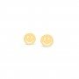 Smiley Kids Gold Earrings