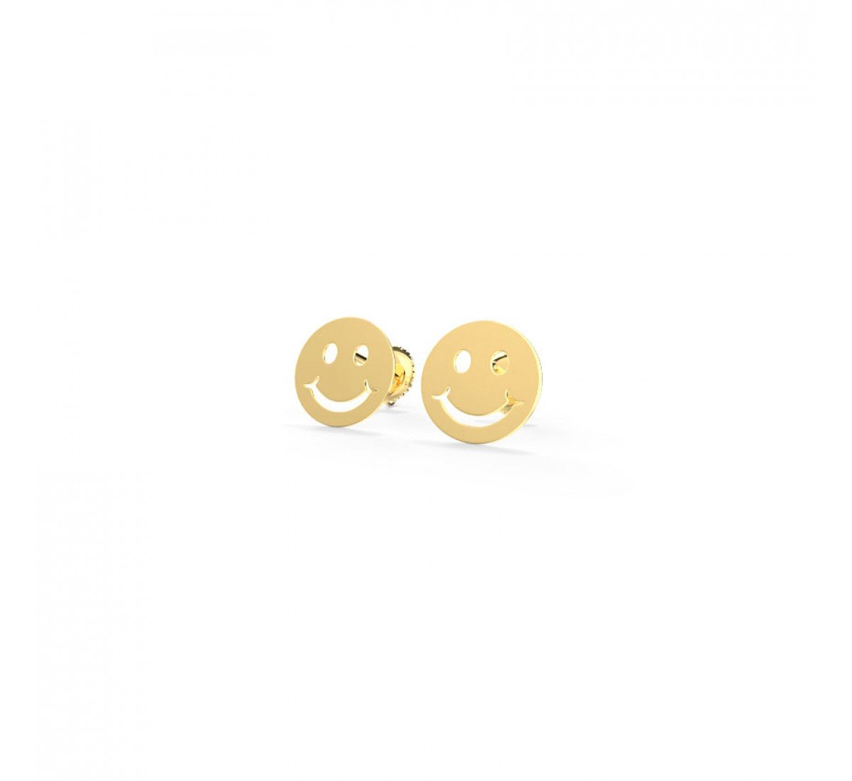 Smiley Kids Gold Earrings
