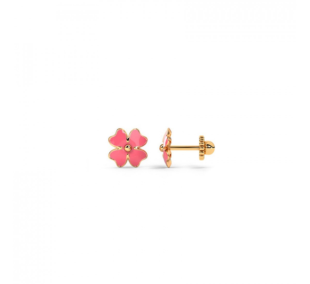 Floret Kids Gold Earrings