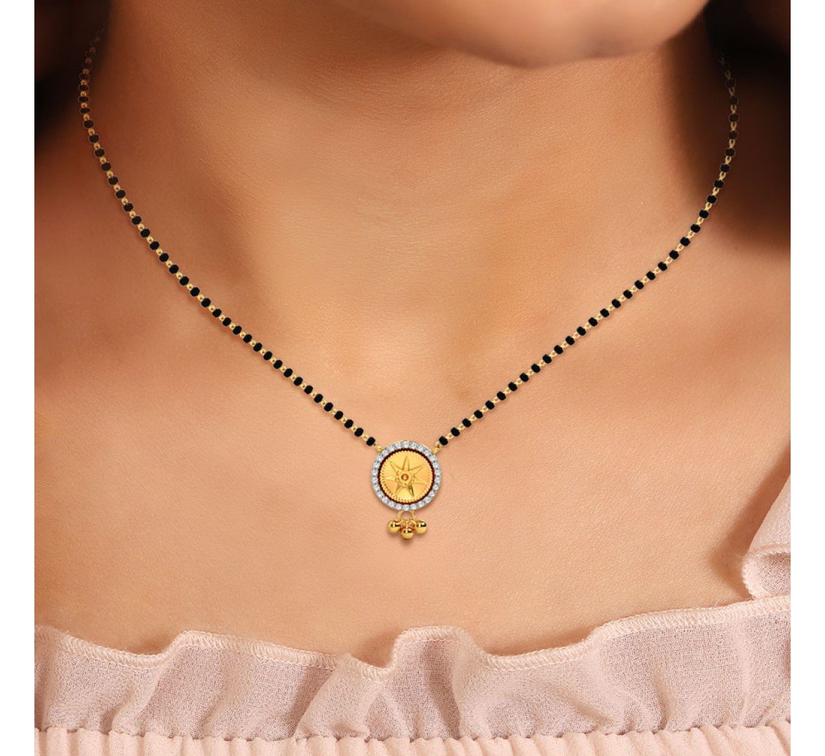 Nayna Coin Diamond Mangalsutra
