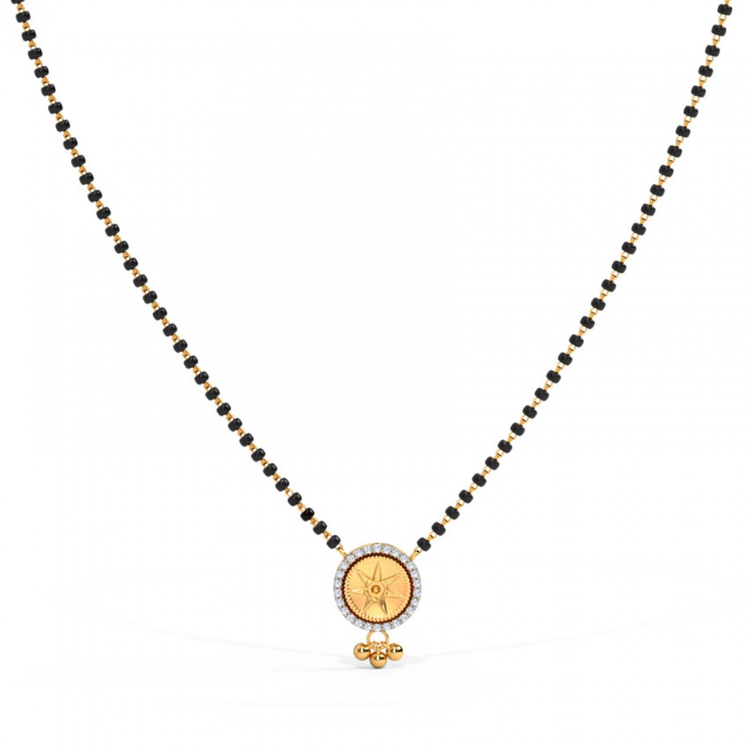 Nayna Coin Diamond Mangalsutra