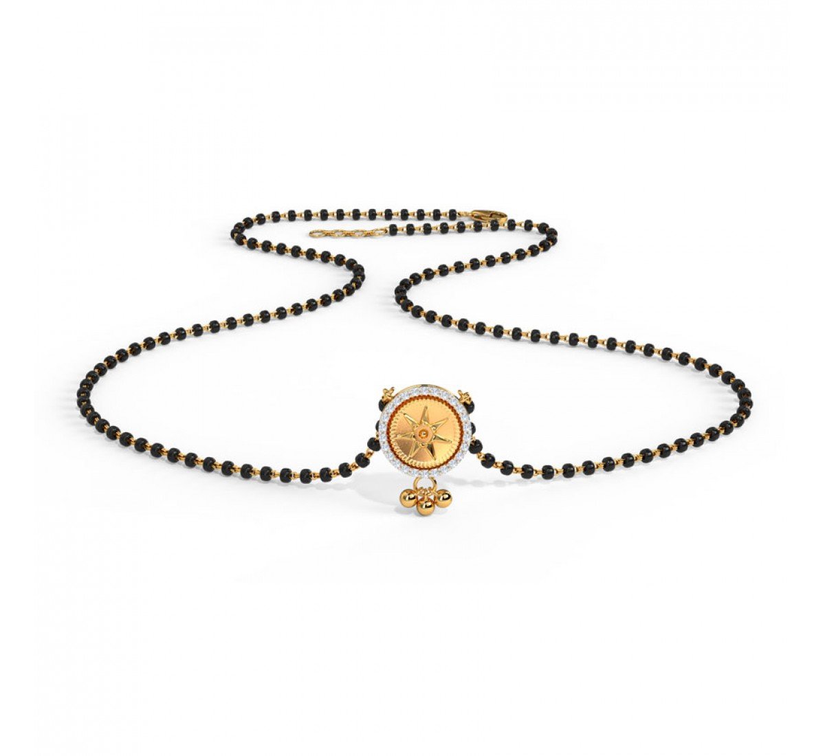 Nayna Coin Diamond Mangalsutra