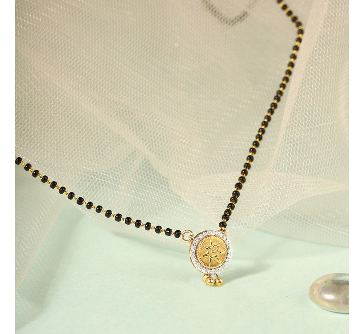 Nayna Coin Diamond Mangalsutra