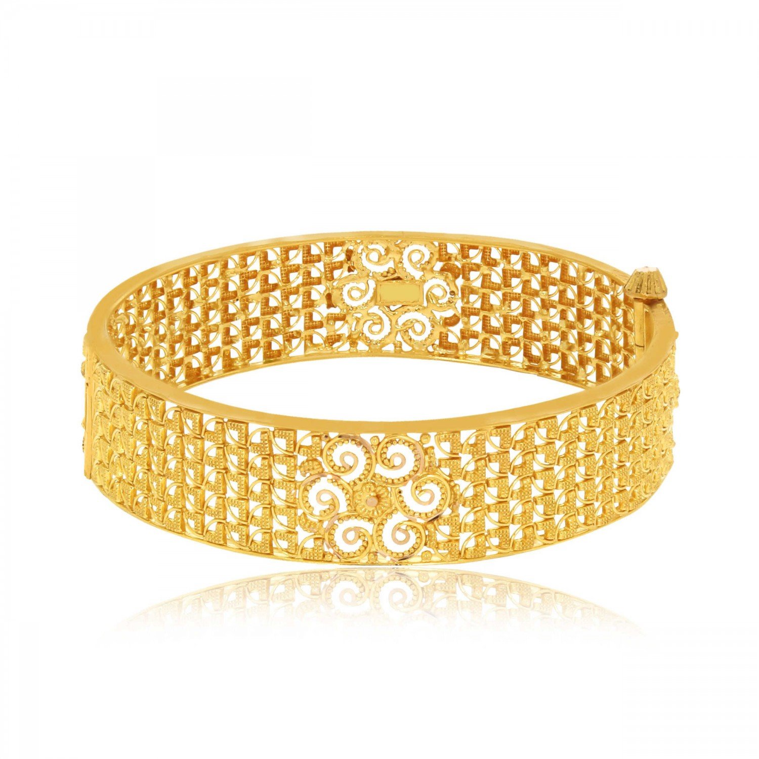 Lisha Floral Gold Bangle