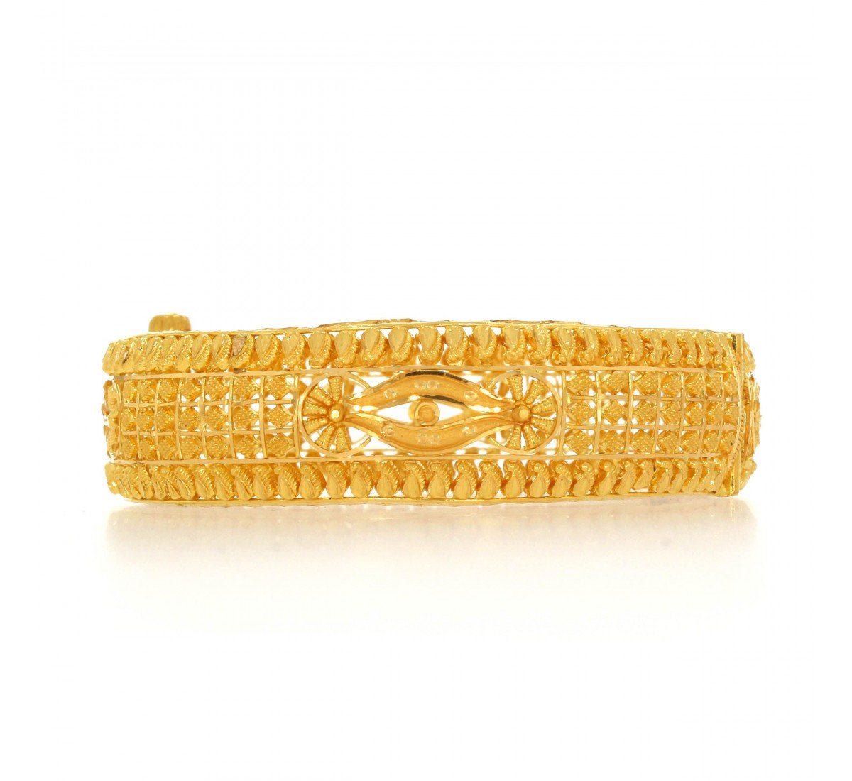Chavi Eye Craft Gold Chur Bangle