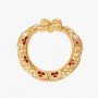 Classical Peacock Head Gold Bangle