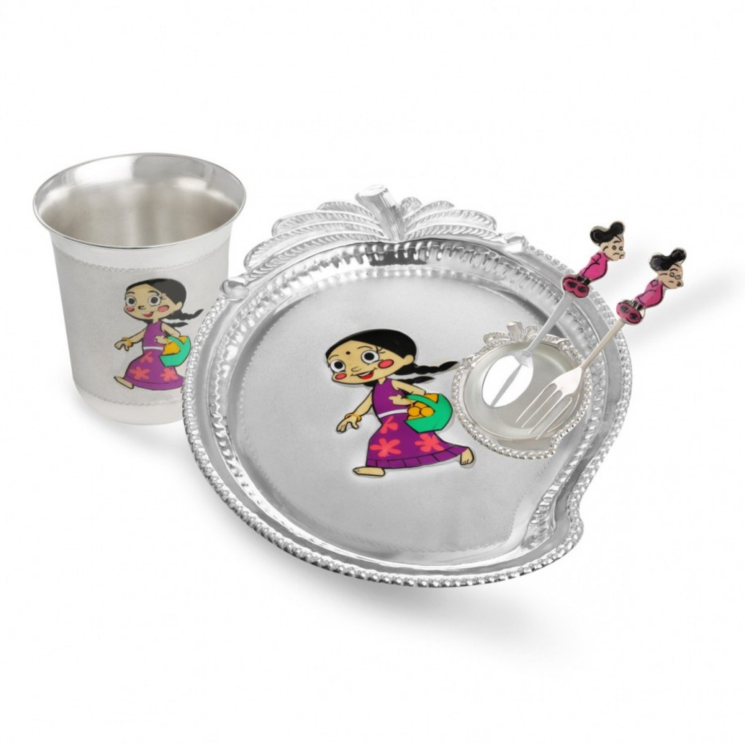 Silver Chutki Dinner Set