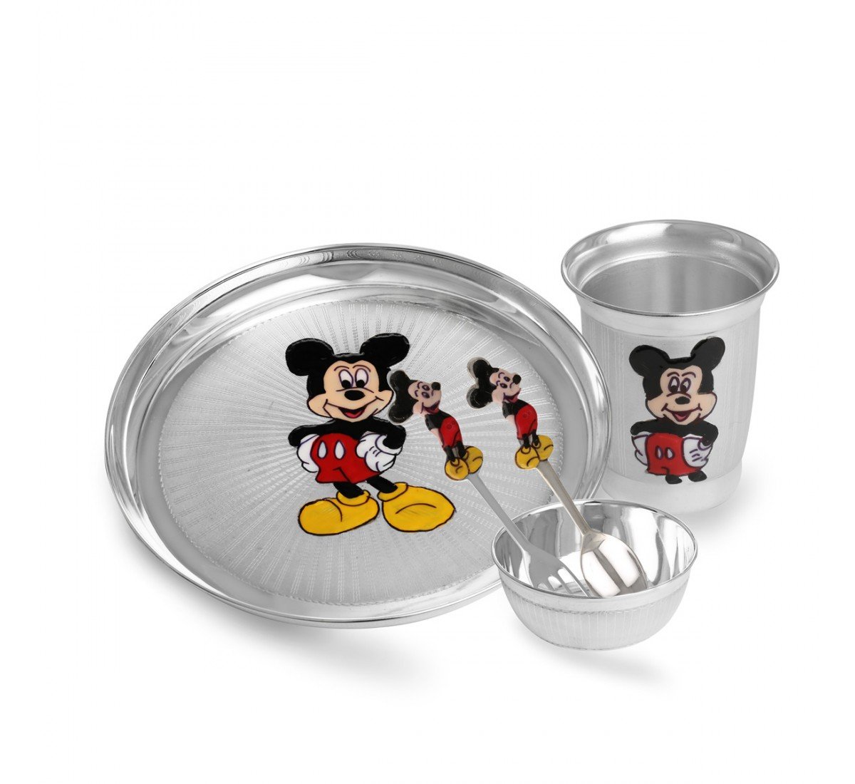 Silver Mickymouse Dinner Set