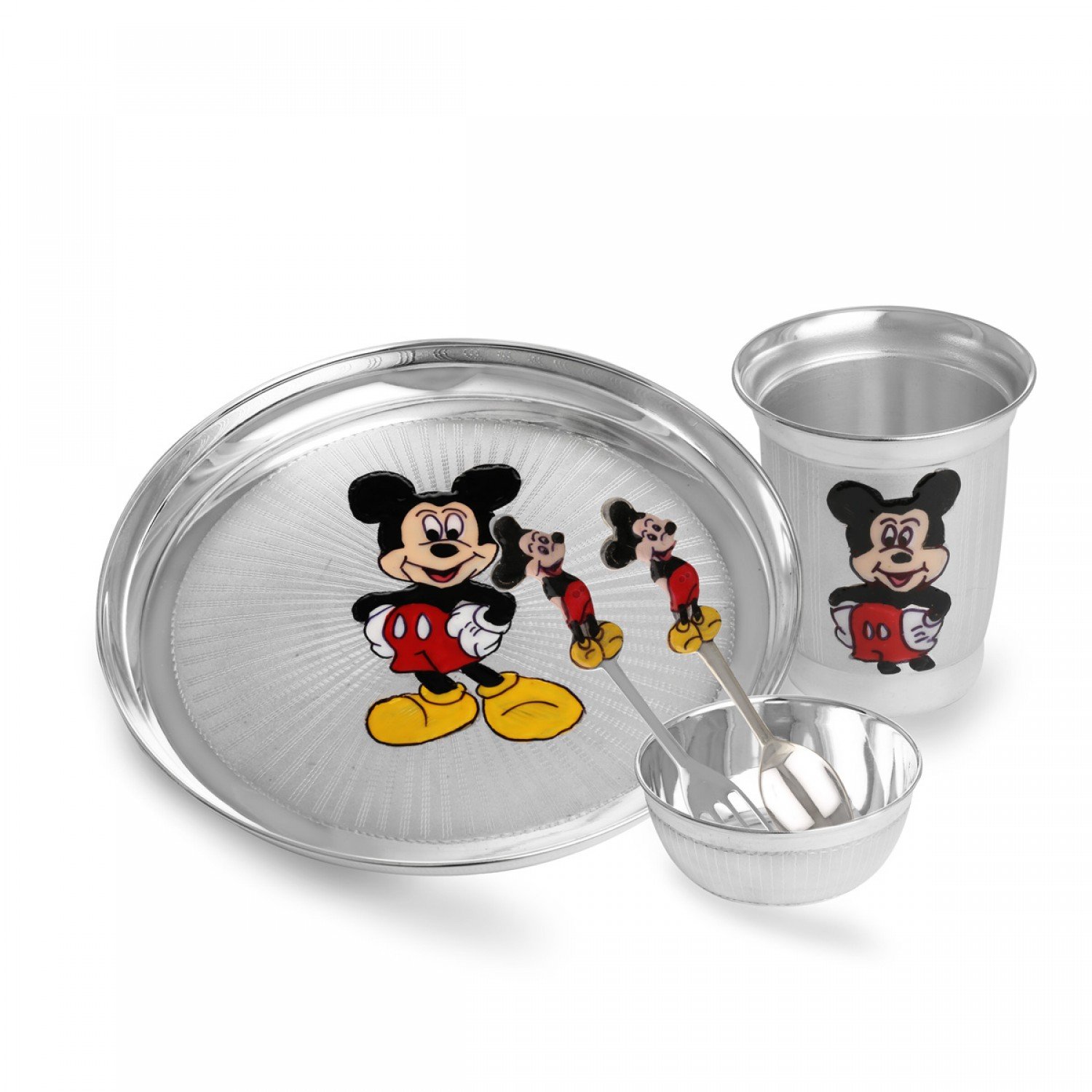 Silver Mickymouse Dinner Set