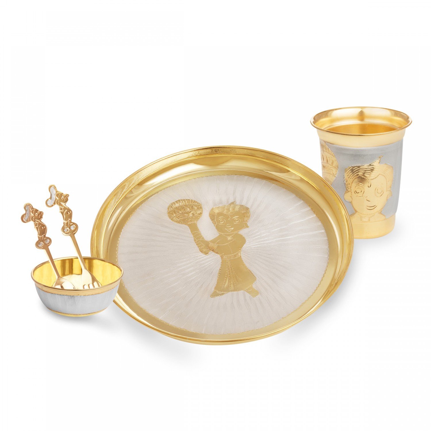 Silver Beem Dinner Set