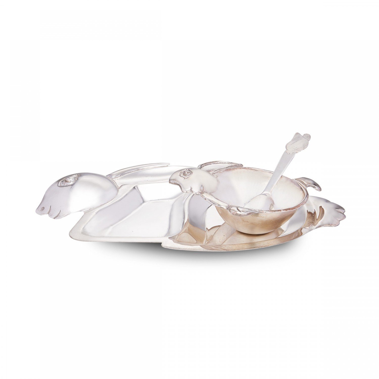 Silver Rabbit Meal Plate