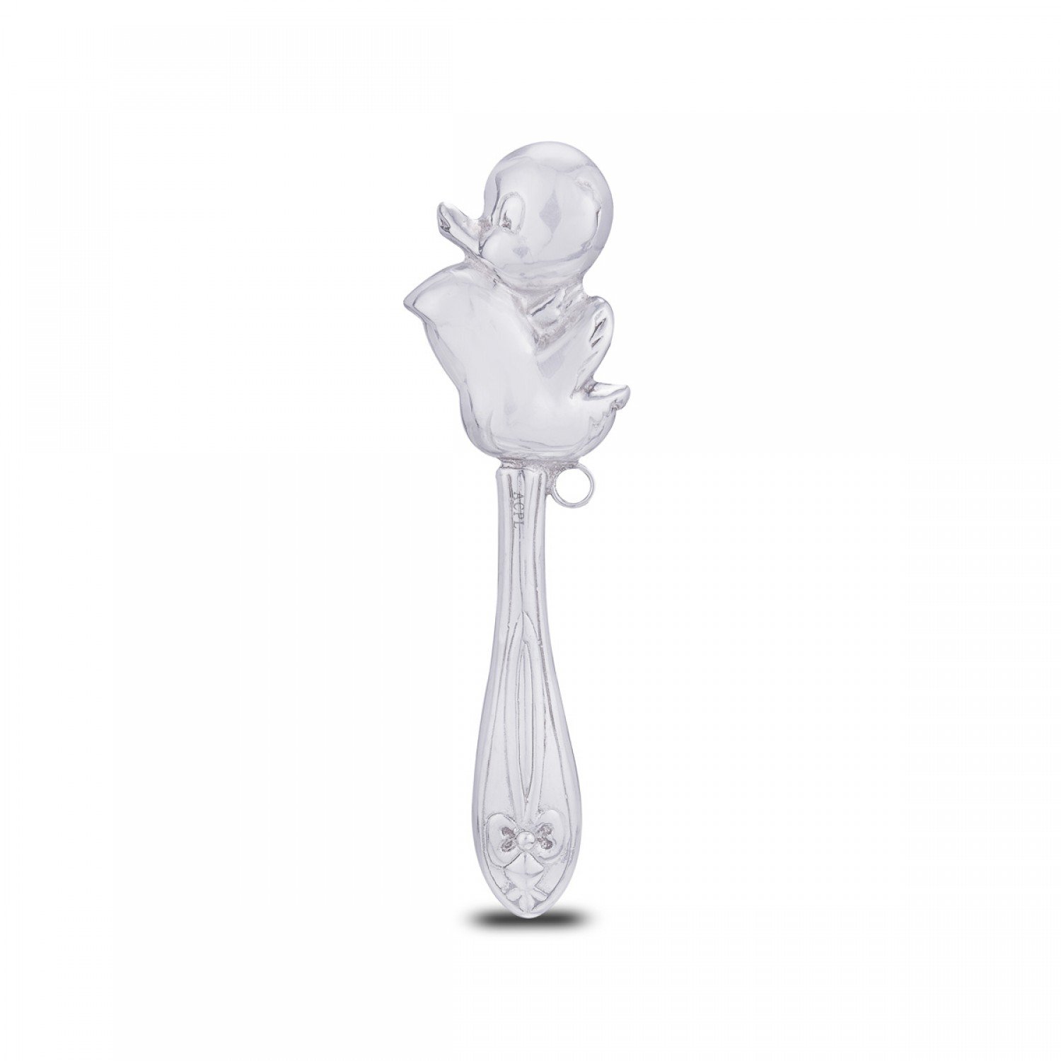 Silver Swan Rattle