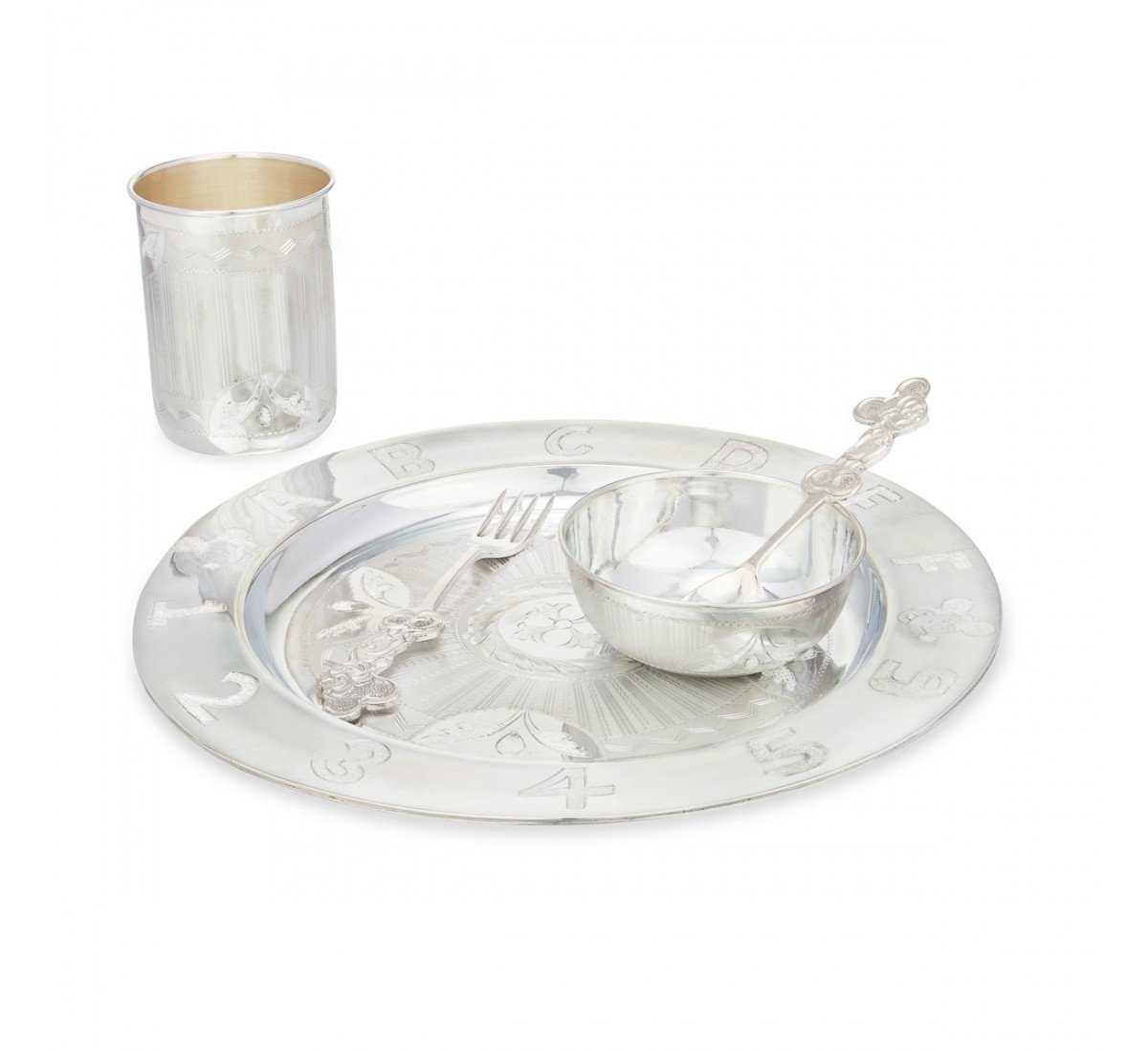 Silver Mickey Dinner Set