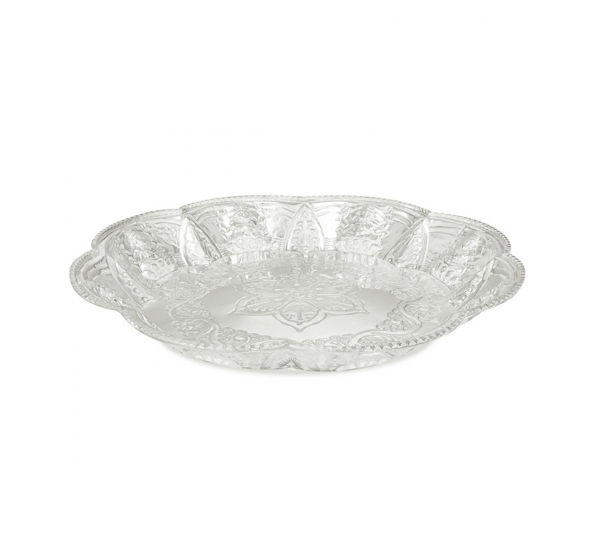 Silver Engraved Ashtalakshmi Plate
