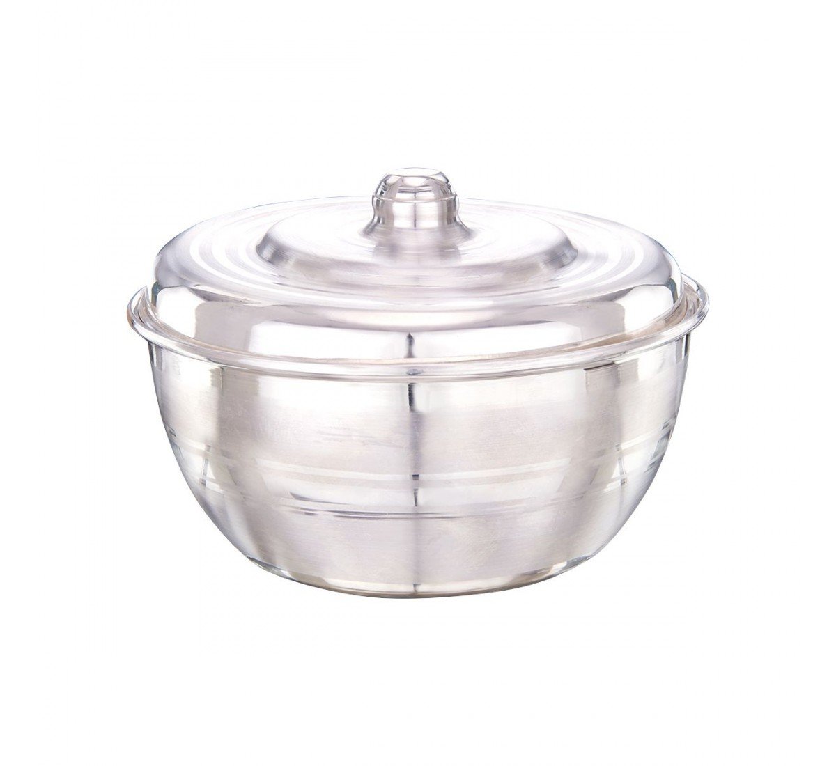 Silver Plain Bowl With Lid