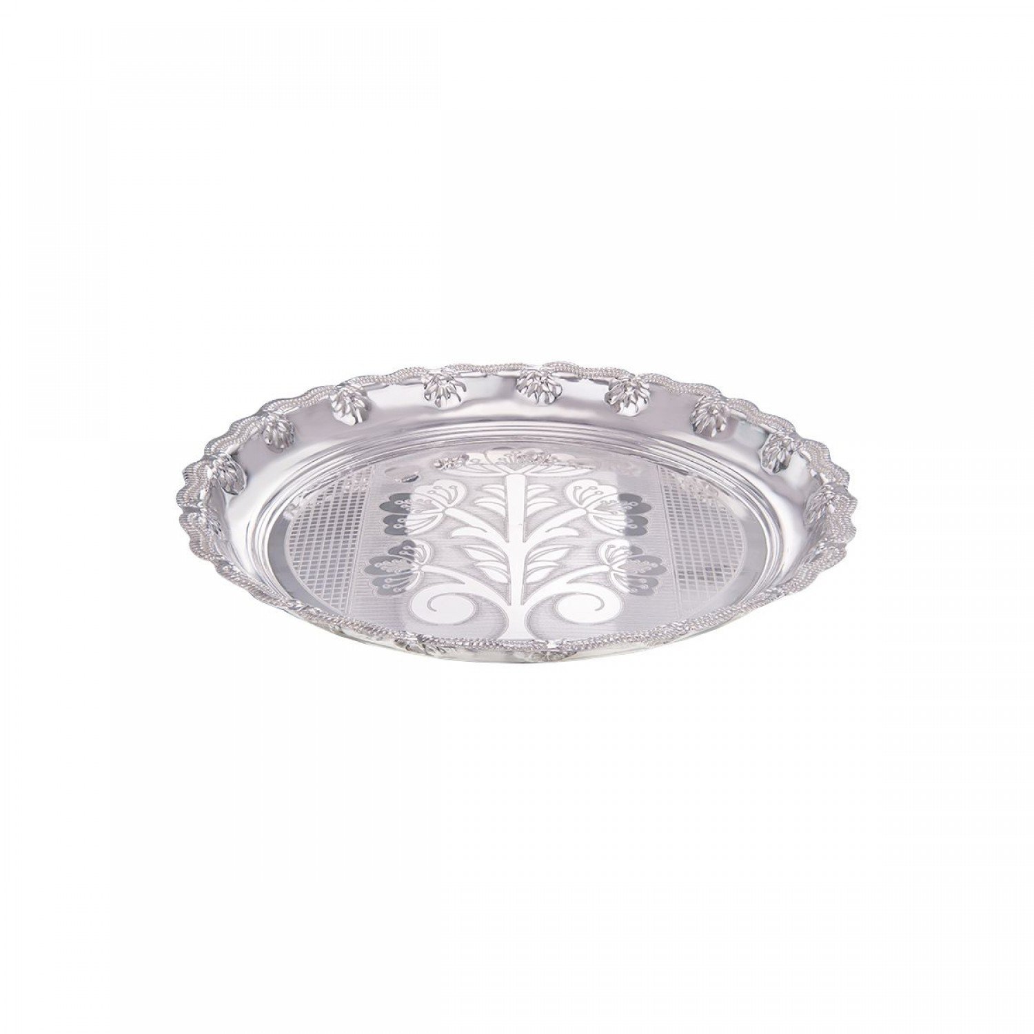 Silver Round Plate