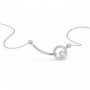 Silver Shining Zircon Studded Necklace