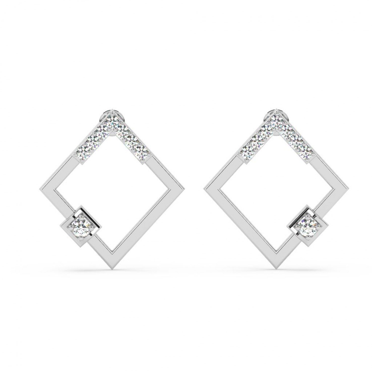 Silver Square Earrings Silver Square Earrings