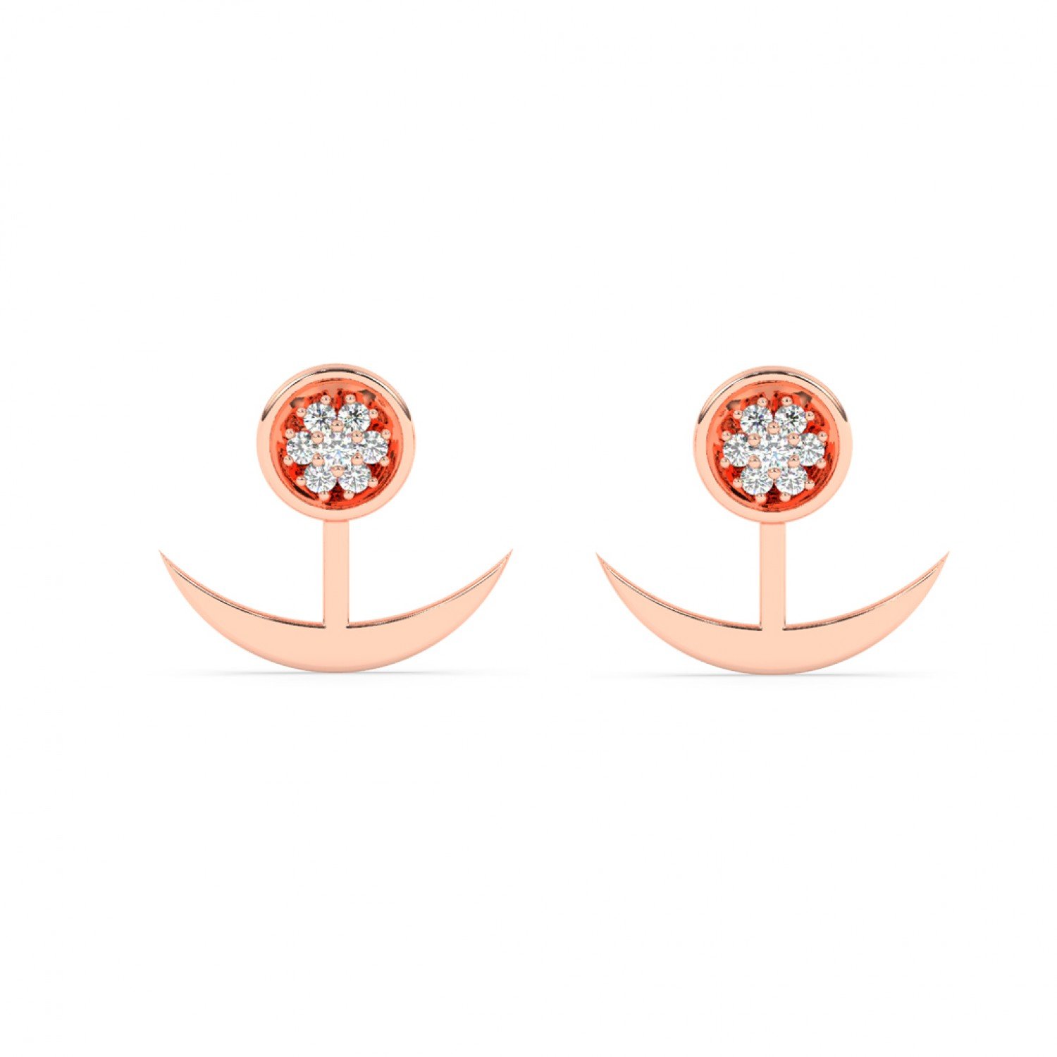 Rose Gold Ancor Earrings Rose Gold Ancor Earrings