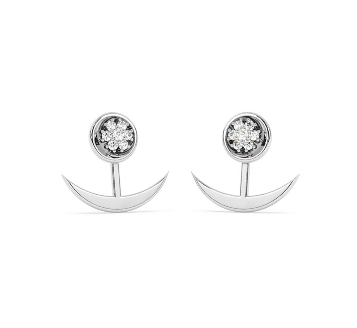 Silver Ancor Earrings