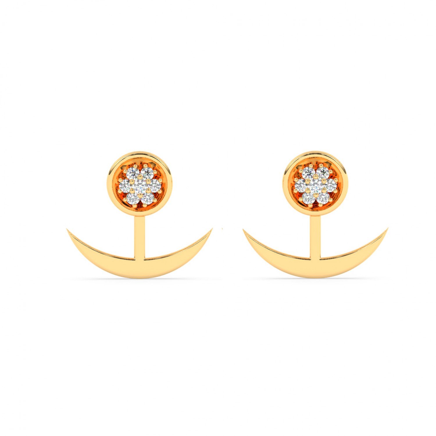 Gold Ancor Earrings Gold Ancor Earrings