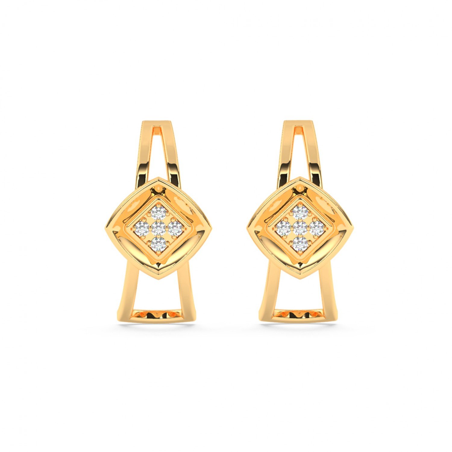 Gold Half Hoop Earrings