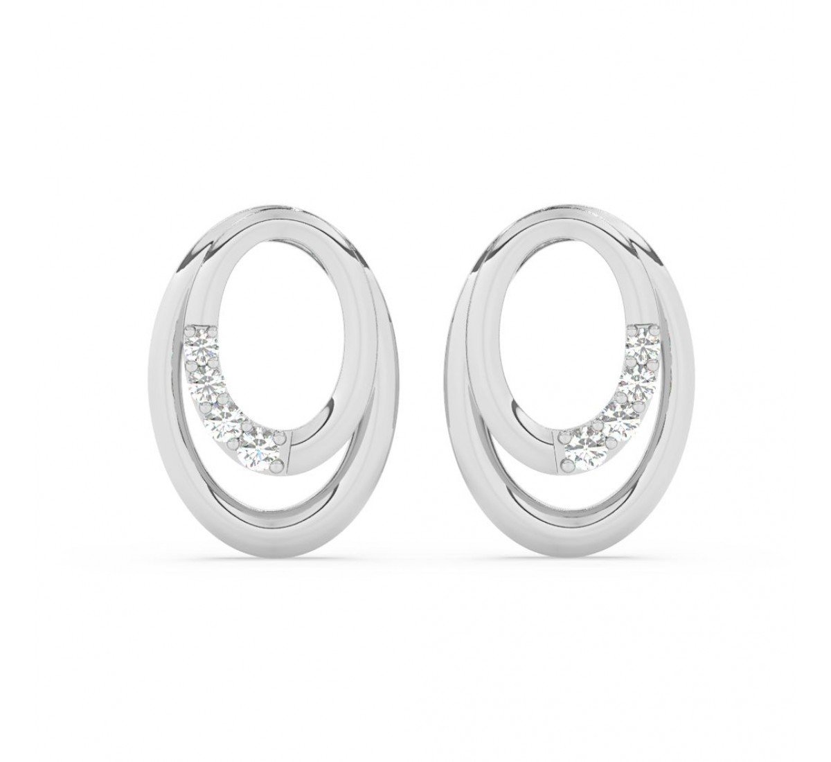 Silver Nova Earrings