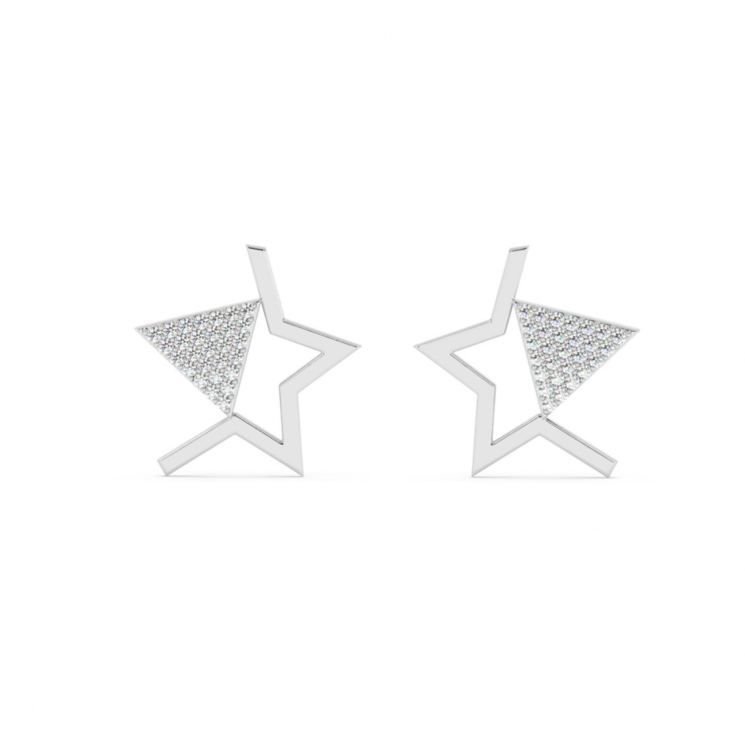 Silver Shining Star Earring Silver Shining Star Earring