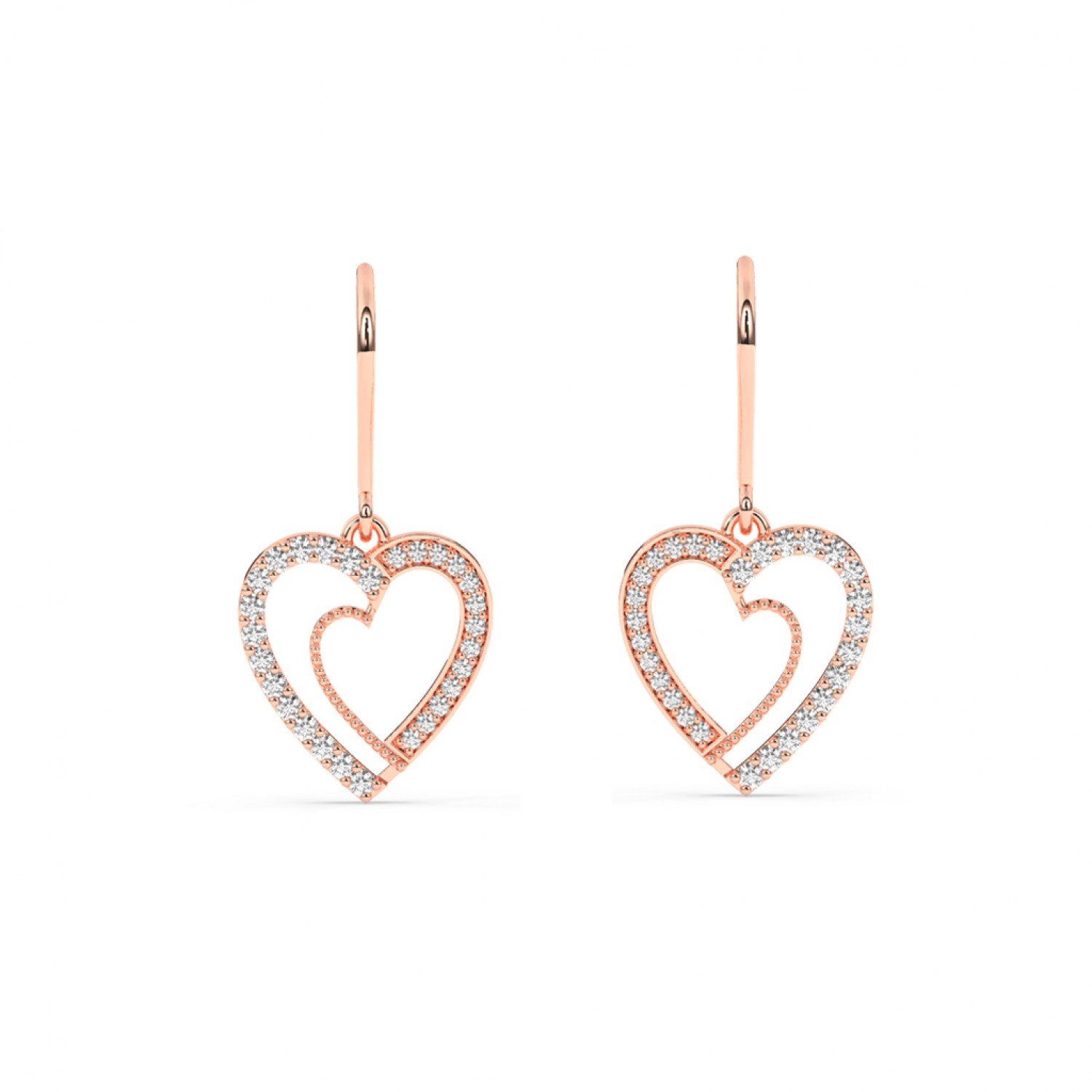 Rose Gold You Have My Heart Earrings Rose Gold You Have My Heart Earrings