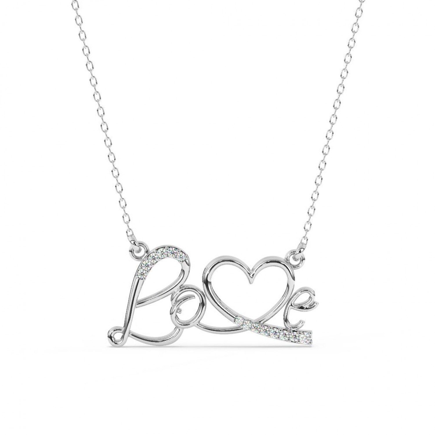 Silver All About Love Necklace Silver All About Love Necklace