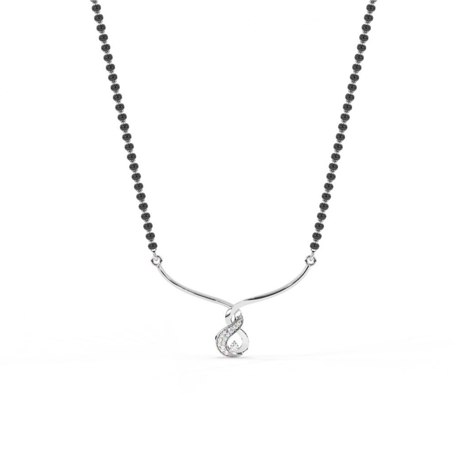 Silver Binding Love Mangalsutra
