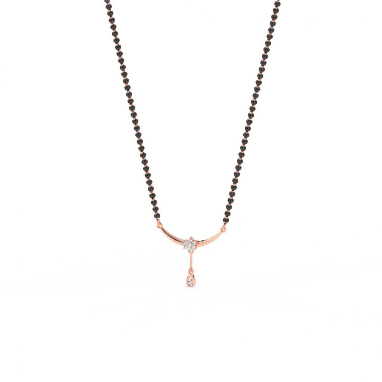 Rose Gold Curve Love Mangalsutra Rose Gold Curve Love Mangalsutra