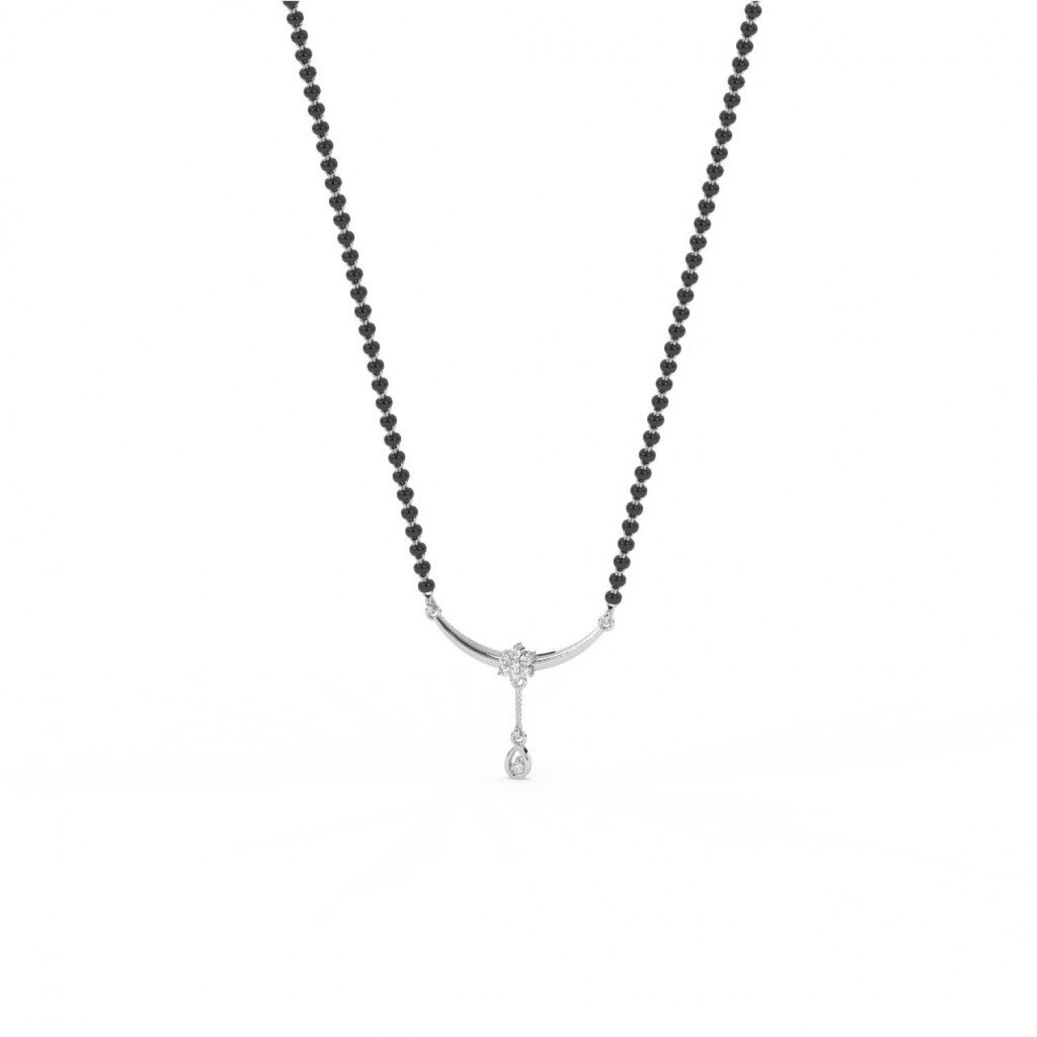 Silver Curve Love Mangalsutra Silver Curve Love Mangalsutra